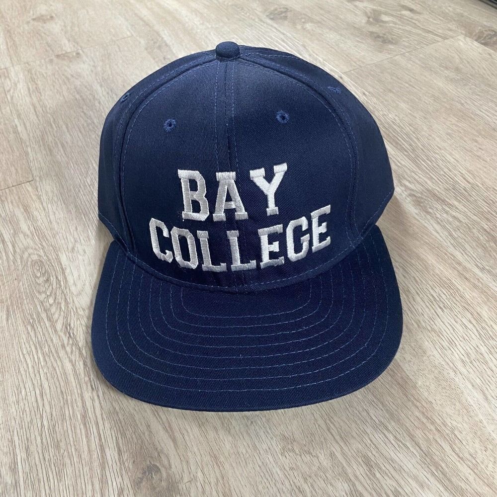 Vintage Classic Sportswear Bay‎ College Norse Snapback Hat NCAA College Blue Cap